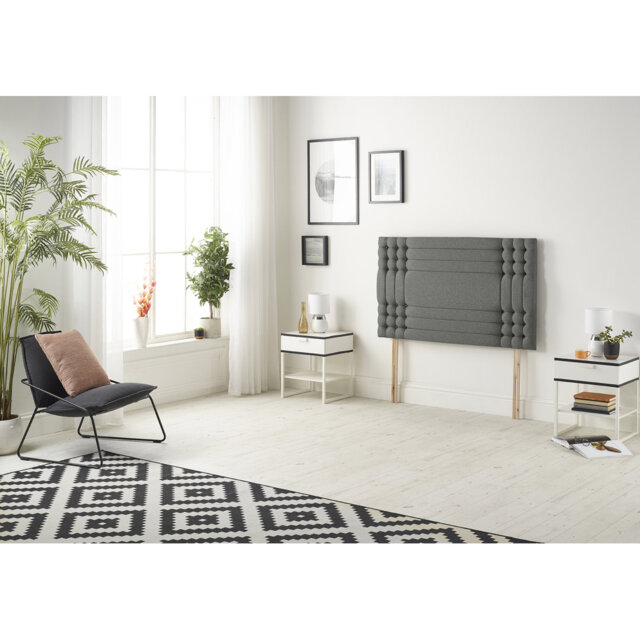 Dennishia Divan Bed Base with Headboard and Optional Drawers Linen Fabric