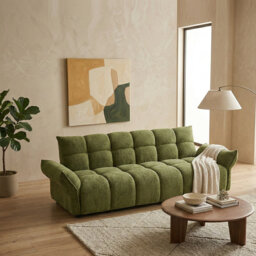 3 Seater Boucle Sofa Bed