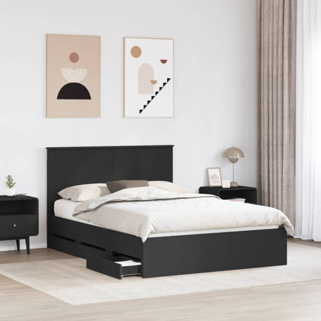 Bed Frame With Drawer Sonoma Oak 90 X 200 Cm Engineer Wood