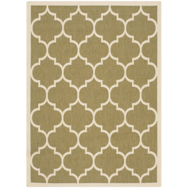 Kerns Looped Green/Beige Indoor/Outdoor Rug