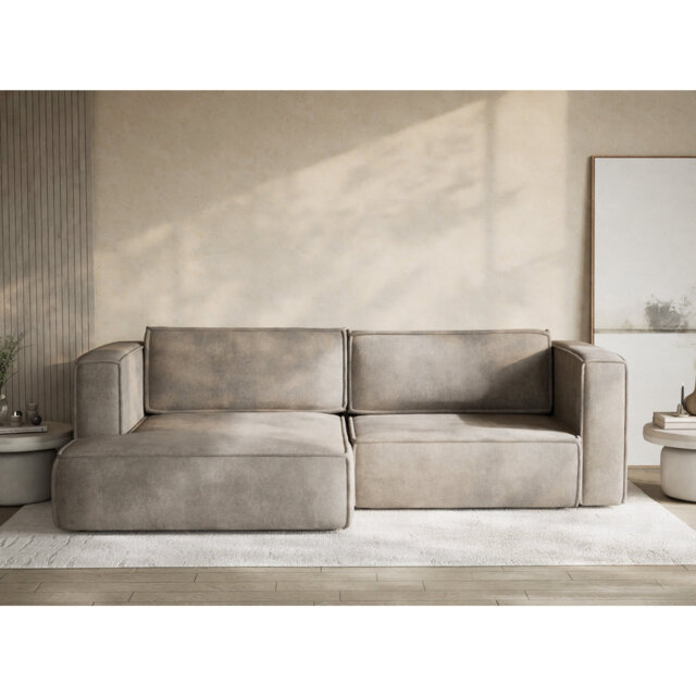 Four-Seater Corner Sofa With Bed Function