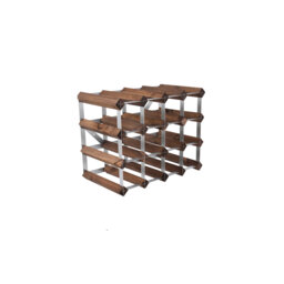 Bohun 16 Bottle Solid Wood Standard Wine Bottle Rack Brown