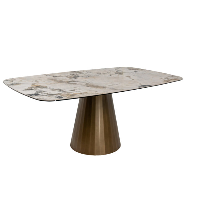 Metal Base Dining Table