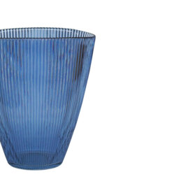 Recycled Glass Ribbed Table Vase