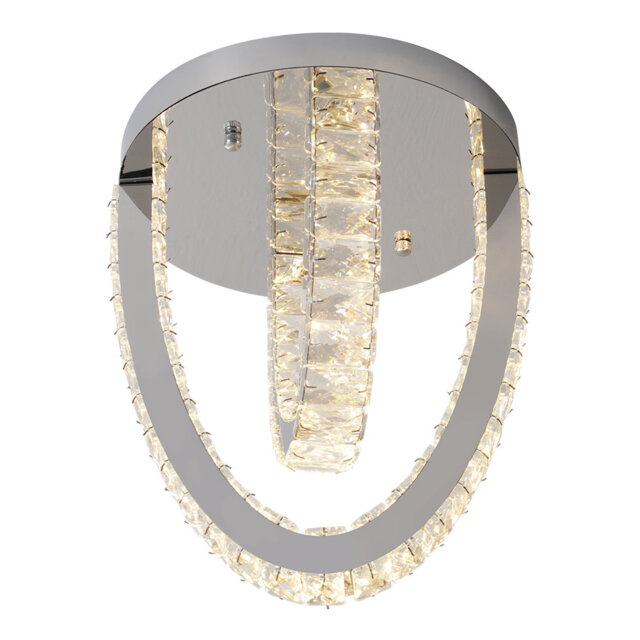 3-Light Crystal LED Chandelier