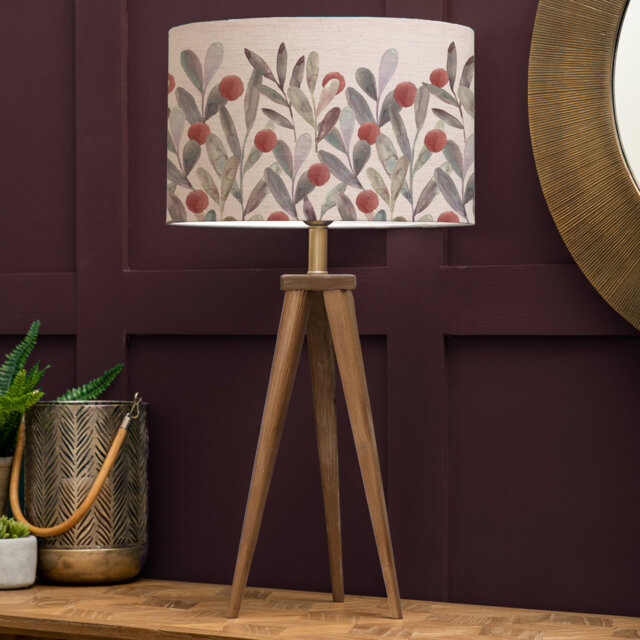 Aratus Wood Tripod Lamp