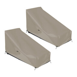 Kibby Water Resistant Patio Chaise Lounge Cover
