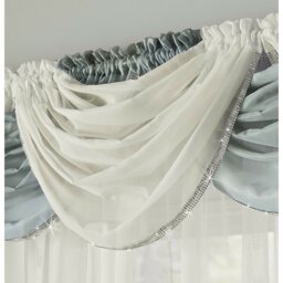 Anson Solid Colour Swag Window Pelmet