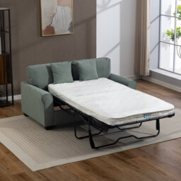 Lewiston 162cm Wide 3 Seat Grey Fabric Sofabed