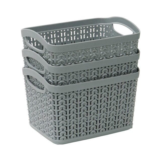 Knit Loop Storage Baskets