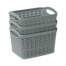 Knit Loop Storage Baskets