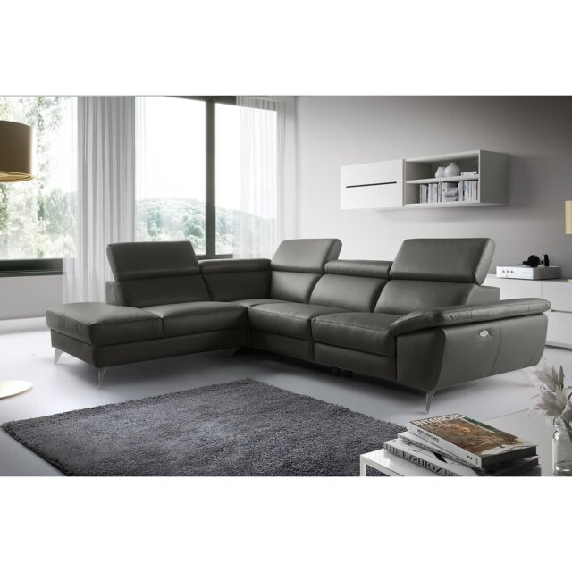 La Crosse Genuine Leather Corner Sofa