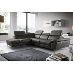 La Crosse Genuine Leather Corner Sofa