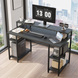 Kinslee 55inch Computer Desk with Monitor Stand