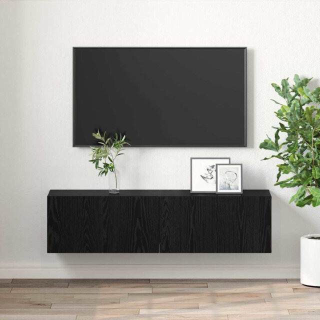 TV Cabinet 2 Pcs 60 X 30 X 30 Cm Engineered Wood