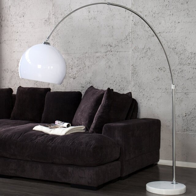 Ioanna Chrome Arched Floor Lamp