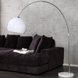 Ioanna Chrome Arched Floor Lamp