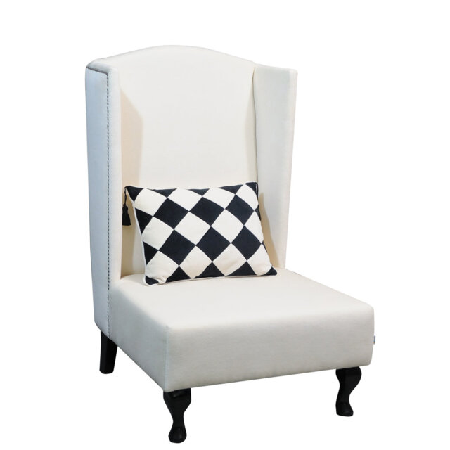 Artdeko Velvet Wingback Chair