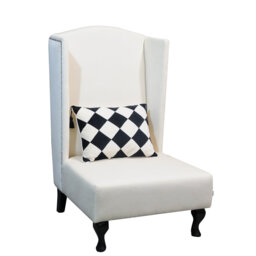 Artdeko Velvet Wingback Chair