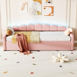 Upholstered Daybed with Trundle