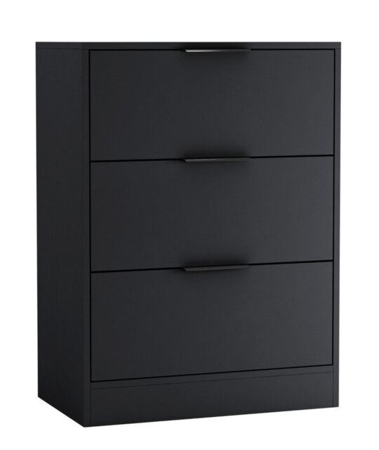 60cm Chest of 3 Drawers Compact Storage Bedside Cabinet
