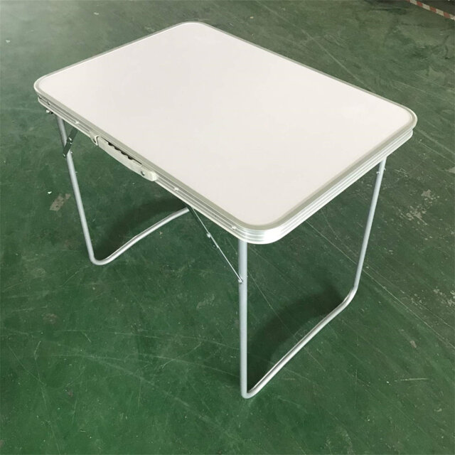 Rectangular Metal Outdoor Picnic Table , 60cm W 80cm D