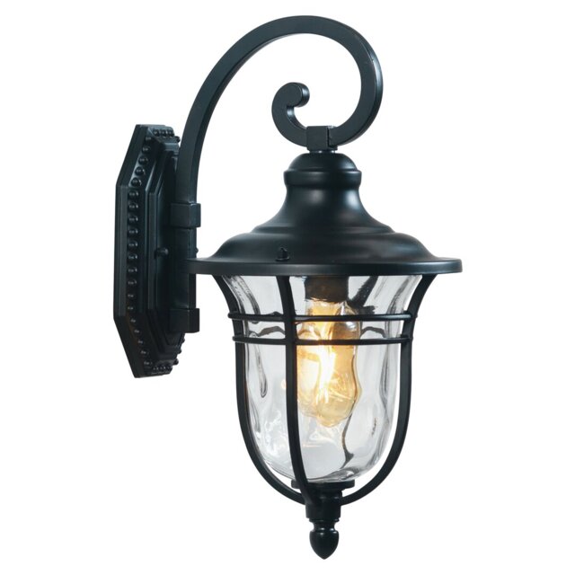 Valparaiso Black 38cm H Outdoor Wall Lantern