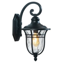 Valparaiso Black 38cm H Outdoor Wall Lantern