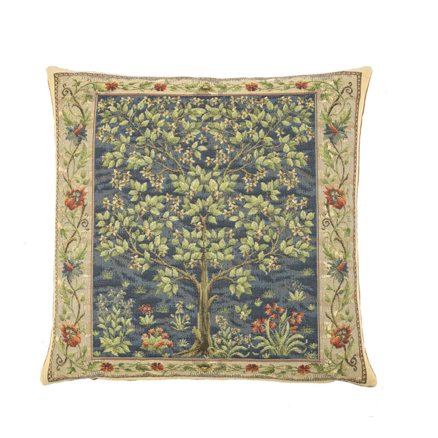 Tree of Life Tapestry Cushion with Feather Filler