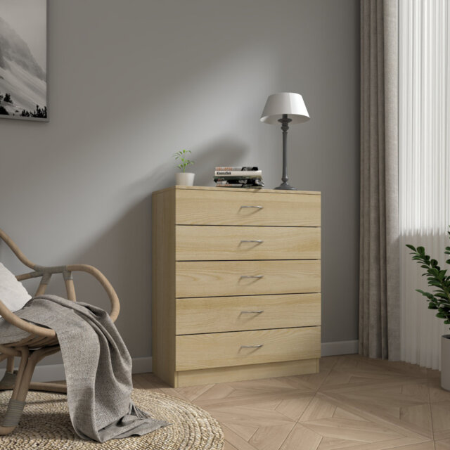 Delogu 5 Drawer 75Cm W Chest of Drawers