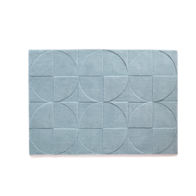 Caragan Geometric Handmade Handwoven Blue Area Rug