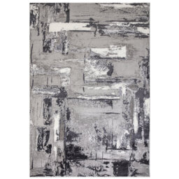 Kinston Metallic Grey Area Rug