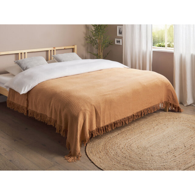 YERBENT Cotton No Pattern Bedspread