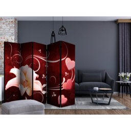 Gudmund 225cm W x 172cm H 5 - Panel Solid Wood Folding Room Divider