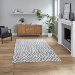 Stanaford area rug Machine Woven Rectangle Grey