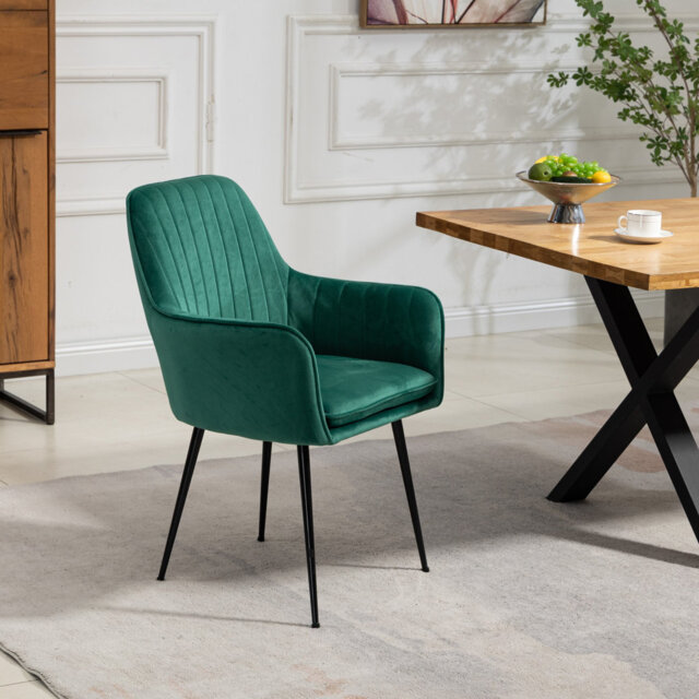 Anoek 47cm H Velvet Upholstered Dining Chair