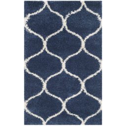 Atencio Power Loom Navy/Ivory Rug