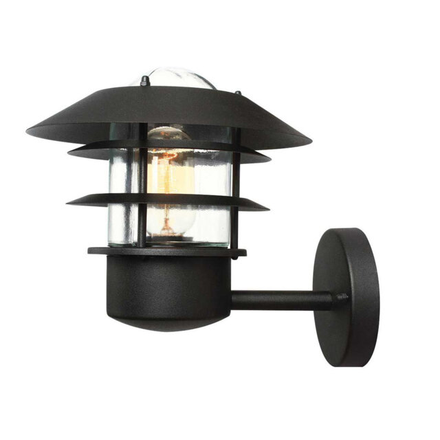 Portland Black Outdoor Wall Lantern