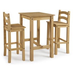 Tol 2 - Person Pine Solid Wood Dining Set