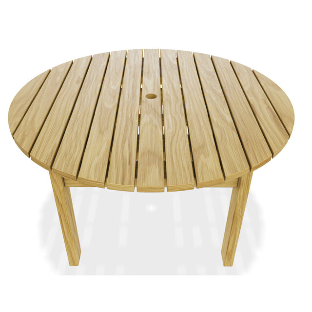 Scandinavian Redwood Quality Round Garden Dining Table 1.56 m Diameter