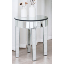 Aeihso Glass Top End Table