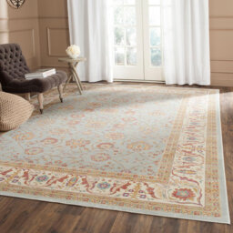 Bonenfant Hooked Silver/Ivory Rug