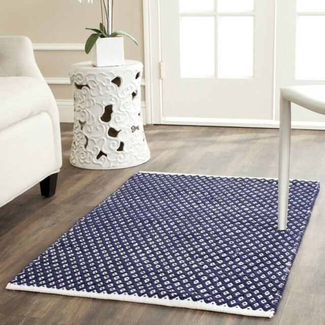 Mckenna Hand-Woven Navy Area Rug