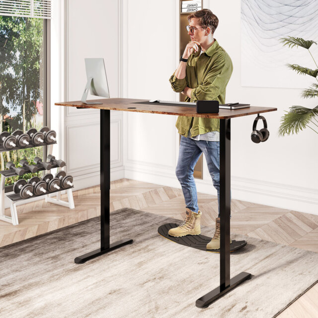 140cm W Height Adjustable Rectangle Standing Desk