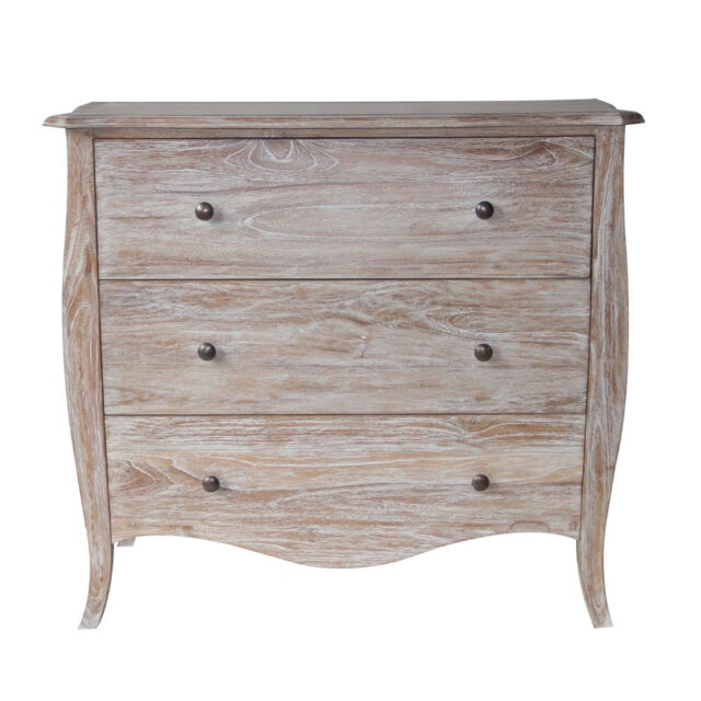 Santoro 3 Drawer 110Cm W Solid Wood Chest of Drawers