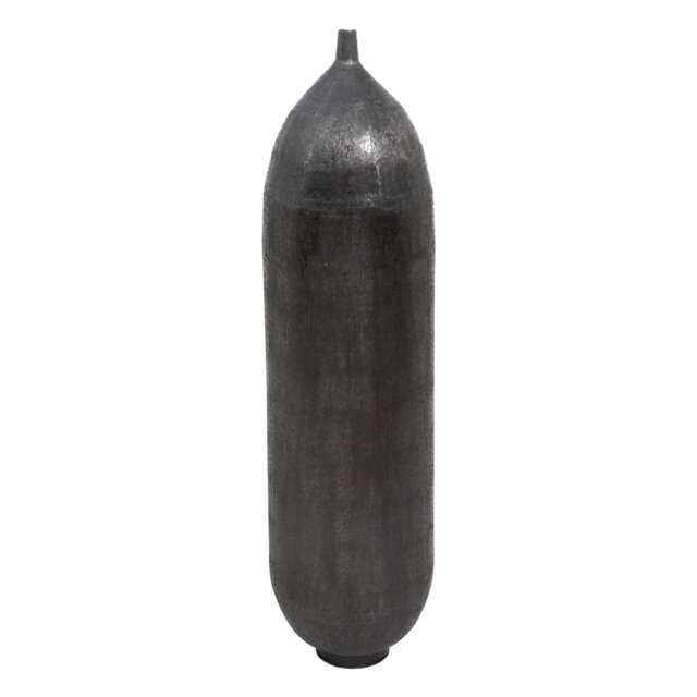 Kenesaw Black 120Cm Aluminum Floor Vase
