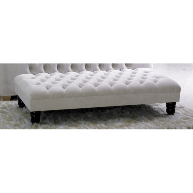 101cm Wide Tufted Rectangle Ottoman