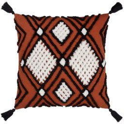 Aquene Tufted Geometric Square Cushion Cover