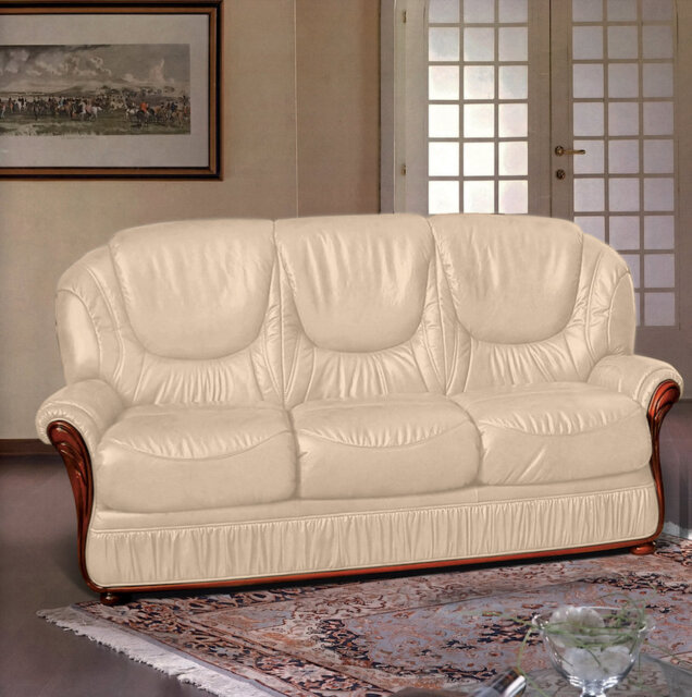 Kinzer Faux Leather Sofa