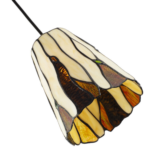 20cm H Glass Bell Pendant Shade ( No Direct Attachment Method ) in Beige